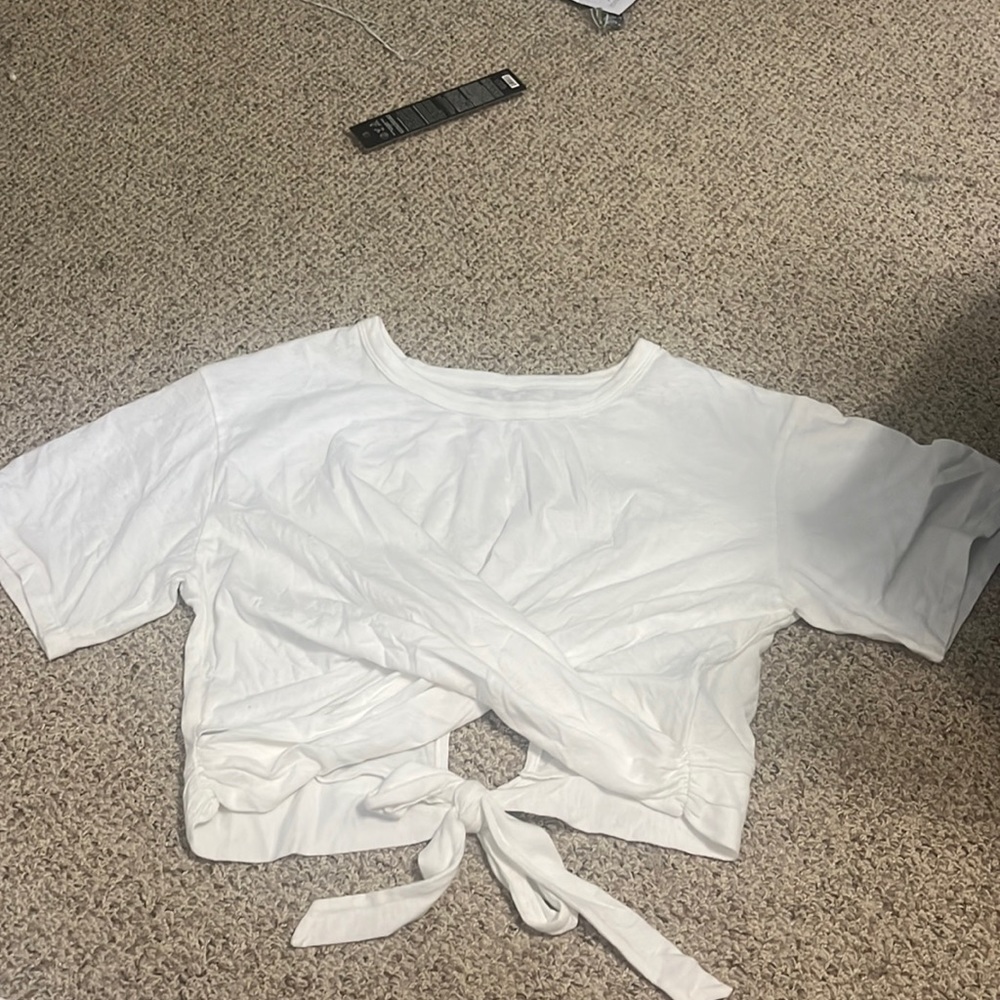 Aerie Cropped Wrap Top